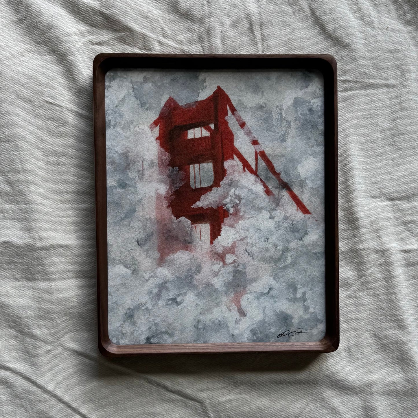 Golden Gate Bridge in Clouds Print