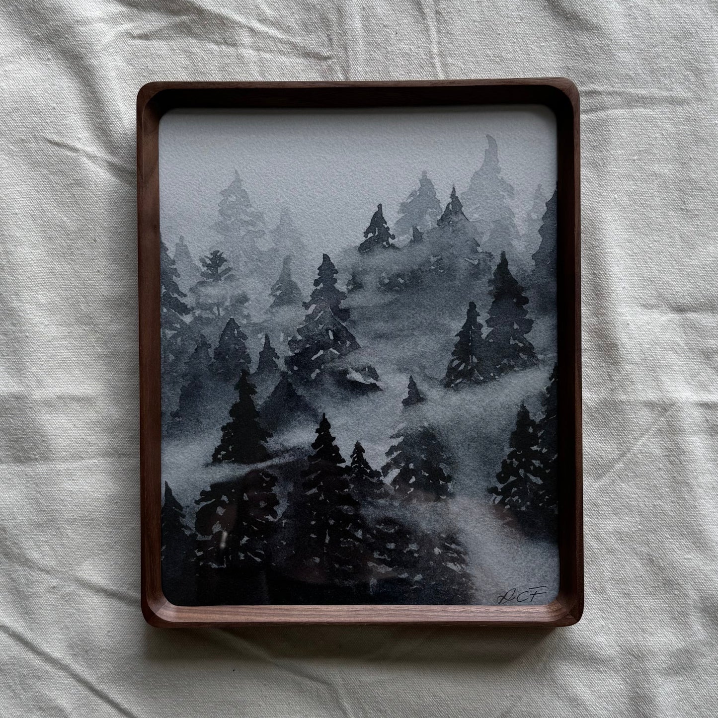 Fog Shrouded Forest Print