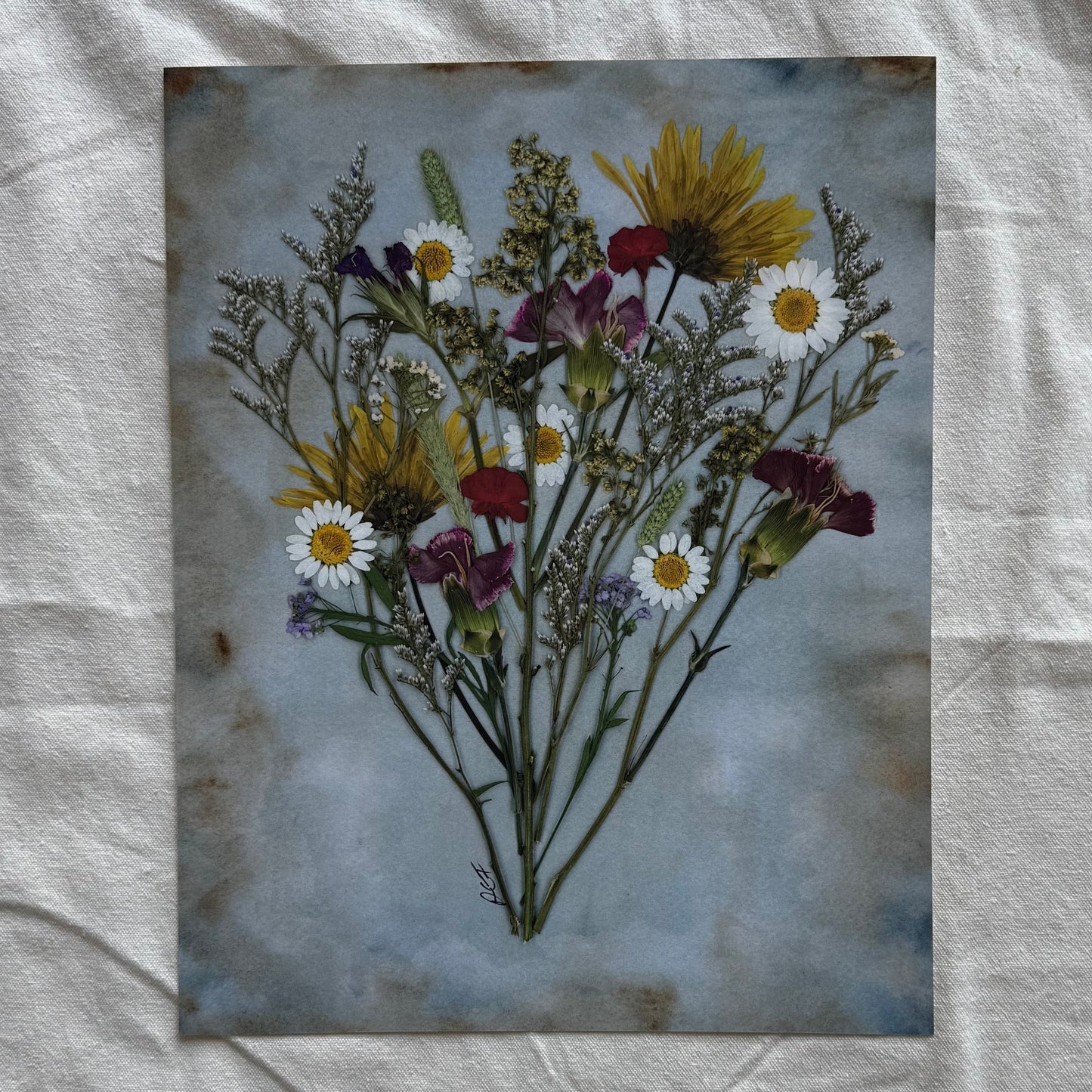 Pressed Flowers | Wildflower Bouquet Print