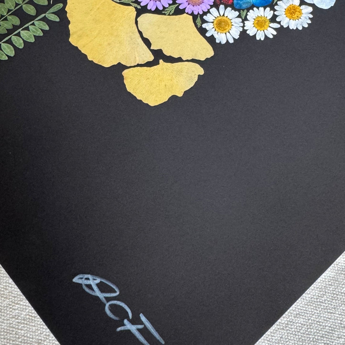 Anatomy x Nature | Pressed Flower Brain Print