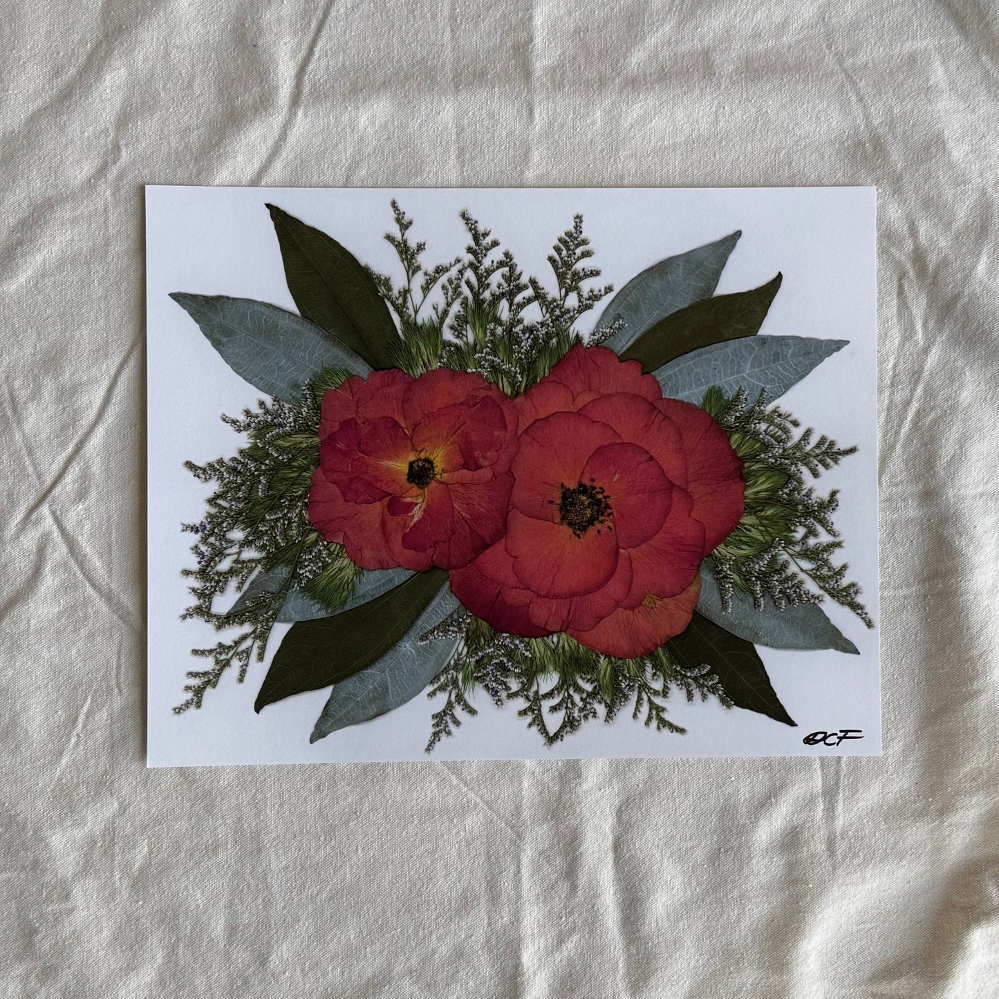 Pressed Flowers | Rose Bouquet Print