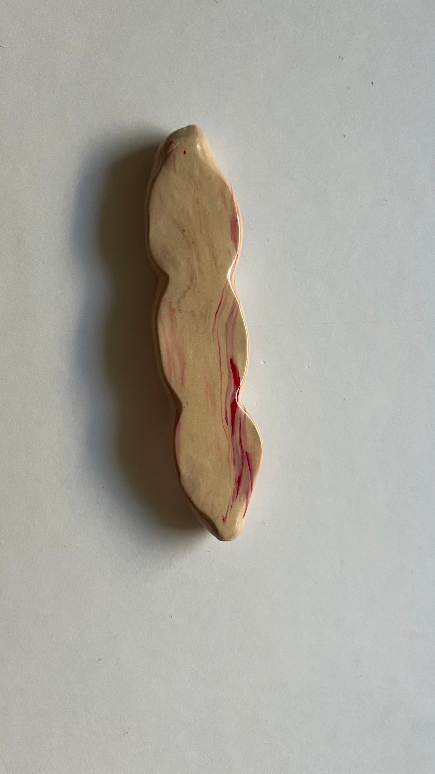 Cherries Paint Brush Rest, handmade