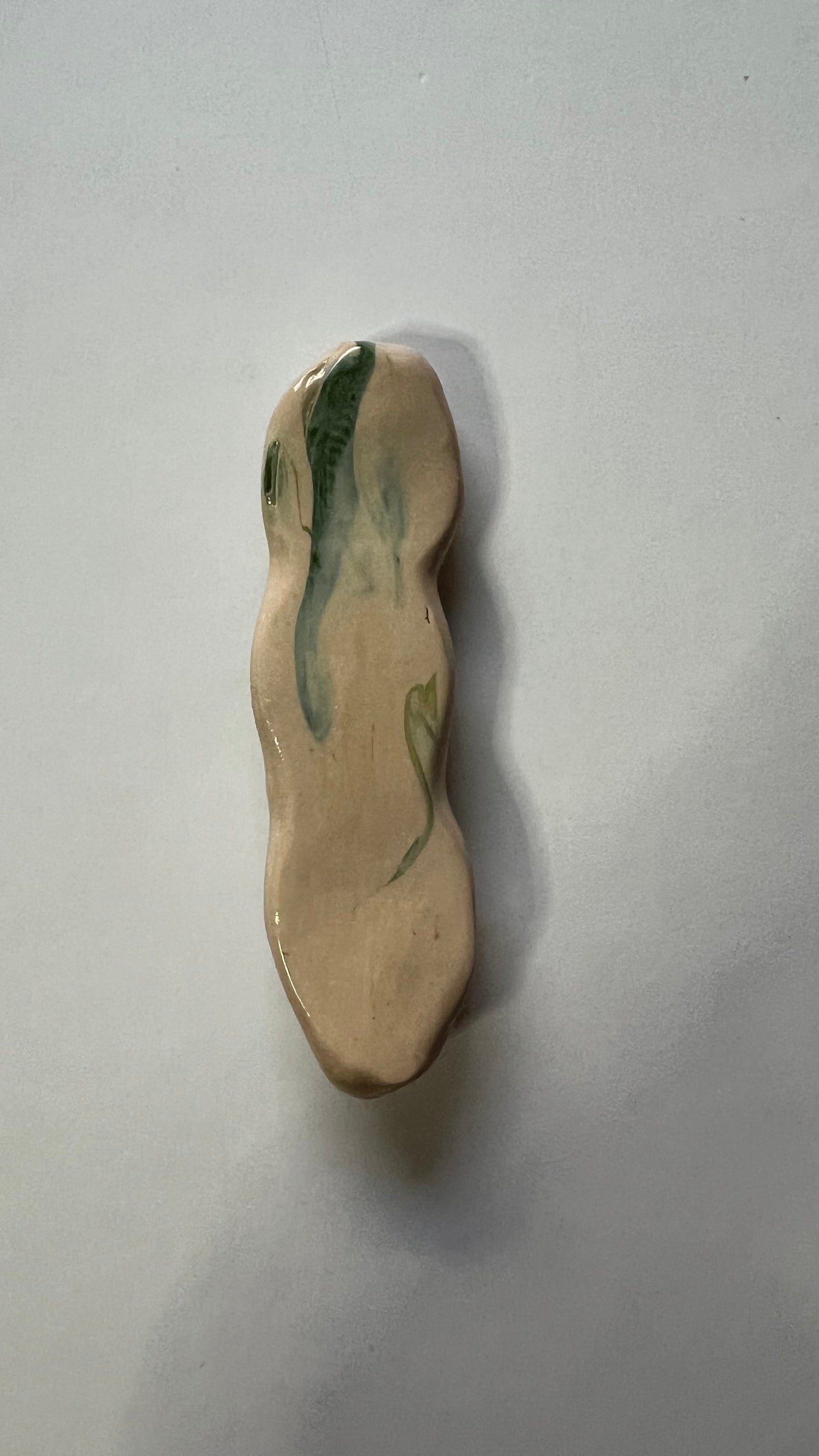 Blue flowers Paint Brush Rest, handmade