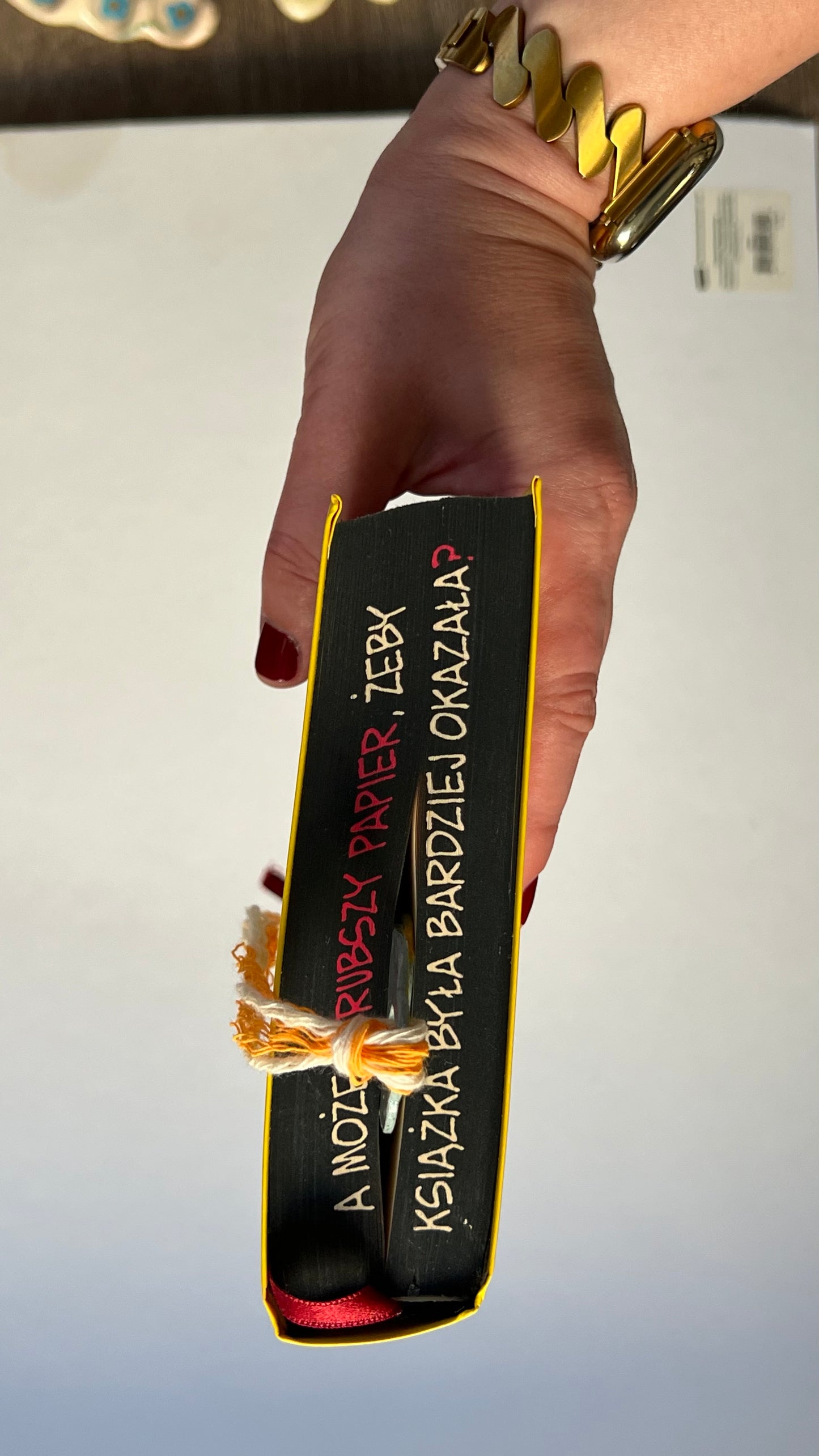 I'm booked, Honey Bookmark, handmade